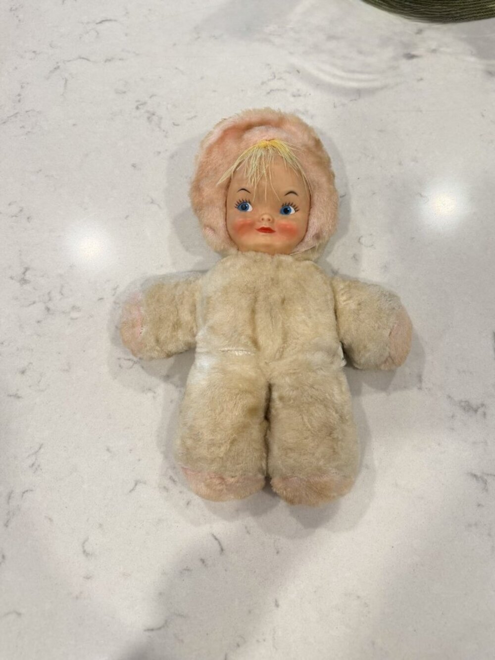 Vintage GUND Creation 1940’s Doll Face  Plush 12” Very Rare!